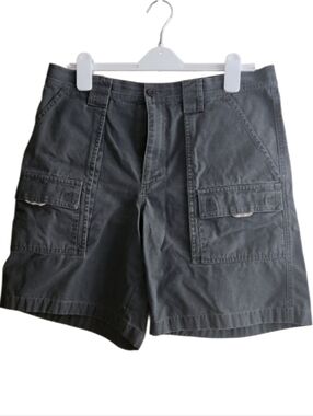L.L. Bean Comfort Waist Hiking Cargo Shorts in Dark Gray